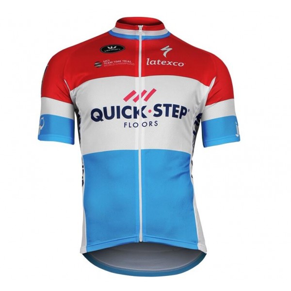 2017-2018 QUICK-STEP FLOORS Champion von Luxemburg Radtrikot Kurzarm 2017-2018 QUICK-STEP FLOORS Champion von Luxemburg Radtrikot Kurzarm