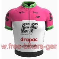 Cannondale Education First-Drapac 2018 roze Fahrradbekleidung Radtrikot Satz Kurzarm