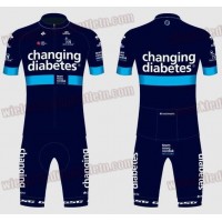 Novo Nordisk 2018 Radbekleidung Satz Trikot Kurzarm+Trägerhosen Sets Grün