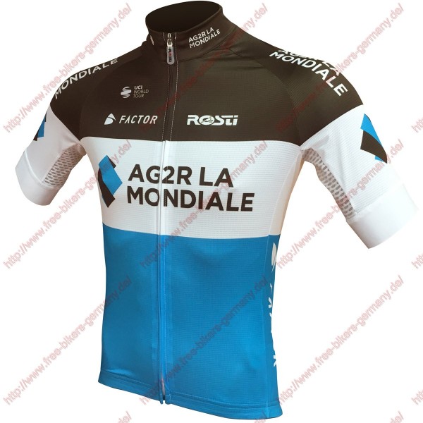 Radsport Ag2r La Mondiale 2018 Team Trikot Kurzarm Radsport Ag2r La Mondiale 2018 Team Trikot Kurzarm