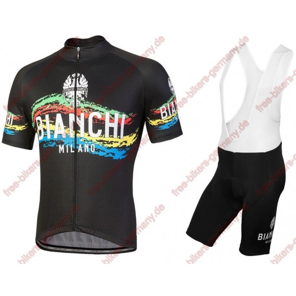 Profiteam 2018 Bianchi Milano Misegna schwarz Radbekleidung Satz Trikot Kurzarm+Trägerhosen Sets 31396QD Profiteam 2018 Bianchi Milano Misegna schwarz Radbekleidung Satz Trikot Kurzarm+Trägerhosen Sets 31396QD