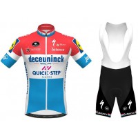 Fahrradbekleidung Radsport 2020 DECEUNINCK QUICK-STEP Luxembourgian Champion Radbekleidung Satz Trikot Kurzarm+Trägerhosen Se