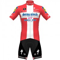 Fahrradbekleidung Radsport 2020 DECEUNINCK QUICK-STEP Danish Champion Radbekleidung Satz Trikot Kurzarm+Fahrradhose Set Outlet