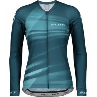 Fahrradbekleidung Radsport 2020 Damen SCOTT RC Pro Trikot Langarmblau