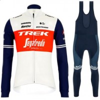 Fahrradbekleidung Radsport 2020 TREK-SEGAFREDO Set Trikot Langarm+ Trägerhosen Set