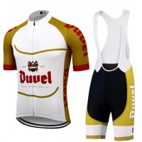 Fahrradbekleidung Radsport 2020 Duvel Beer Radbekleidung Satz Trikot Kurzarm+Trägerhosen Set Outlet V0VL7