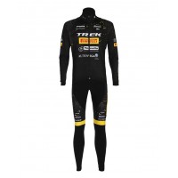 Fahrradbekleidung Radsport 2020 TREK PIRELLI Set Radbekleidung Trikot Langarm+ Trägerhosen Schwarz TYS4U
