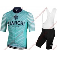 Profiteams BIANCHI MILANO Davoli Radbekleidung Satz Trikot Kurzarm+Trägerhosen Set Outlet