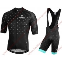 Profiteams BIANCHI MILANO Savignano Black Radbekleidung Satz Trikot Kurzarm+Trägerhosen Set Outlet