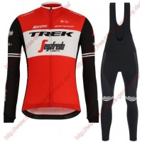 Profiteams Trek Segafredo 2019 rot Radsport Fahrradbekleidung Trikot Langarm+Lang Trägerhose