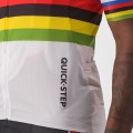 Soudal Quick-Step Straßenrad Weltmeister Regenbogentrikot 2023 Competizione Radtrikot kurzarm-Radsport-Profi-Team Soudal Quick-Step Straßenrad Weltmeister Regenbogentrikot 2023 Competizione Radtrikot kurzarm-Radsport-Profi-Team