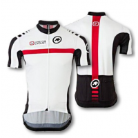 2015 ASSOS Proteam Radtrikot Kurzarm Weiß OTIX376