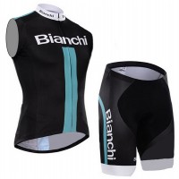 2015 Bianchi ärmelloses Trikot und Kurz Radhose PTTH633