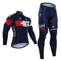 2015 IAM Fahrradbekleidung Radtrikot Satz Langarm und Lange Fahrradhose IYUD454