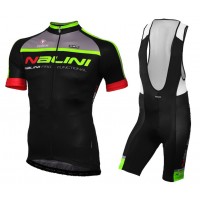 2015 Nalini Grechetto Schwarz fluorescence Fahrradbekleidung Satz Fahrradtrikot Kurzarm Trikot und Kurz Trägerhose JAIP776