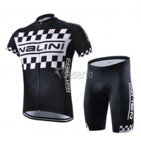 2015 Nalini Racing-Drapeau Schwarz Radbekleidung Radtrikot Kurzarm und Fahrradhosen Kurz MCTN758
