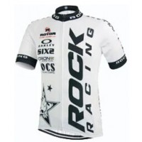 2015 Rock Racing Weiß Radtrikot Kurzarm TMVR709