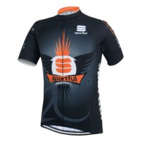2015 Sportful orange Schwarz Radtrikot Kurzarm HPAS950