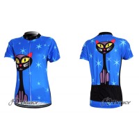 Blue Cat Radtrikot Kurzarm Blau Damen CROY635