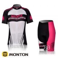 2012 Damen giant team Radbekleidung Radtrikot Kurzarm und Fahrradhosen Kurz LLPW480