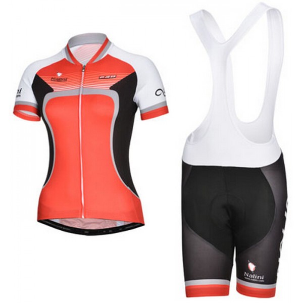 2014 Nalini Damen Fahrradbekleidung Satz Fahrradtrikot Kurzarm Trikot und Kurz Trägerhose RIAV805