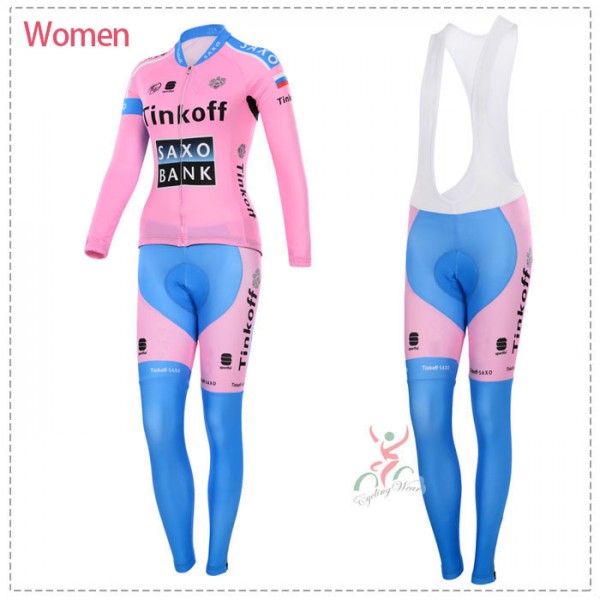 2015 Damen Saxo Bank Tinkoff Fahrradbekleidung Radtrikot Satz Langarm und Lange Fahrradhose TFEJ603 2015 Damen Saxo Bank Tinkoff Fahrradbekleidung Radtrikot Satz Langarm und Lange Fahrradhose TFEJ603
