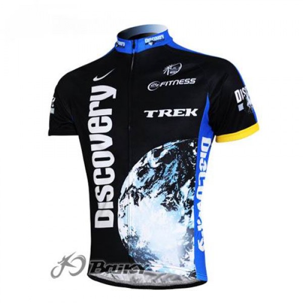 Discovery Channel Trek Pro Team Radtrikot Kurzarm Schwarz Blau HFMB831 Discovery Channel Trek Pro Team Radtrikot Kurzarm Schwarz Blau HFMB831