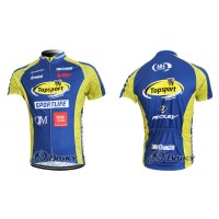 2012 Topsport Radtrikot Kurzarm Blau Gelb SNWN302