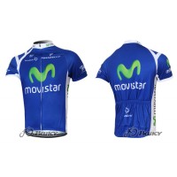 2012 Movistar Radtrikot Kurzarm Blau TPNY818
