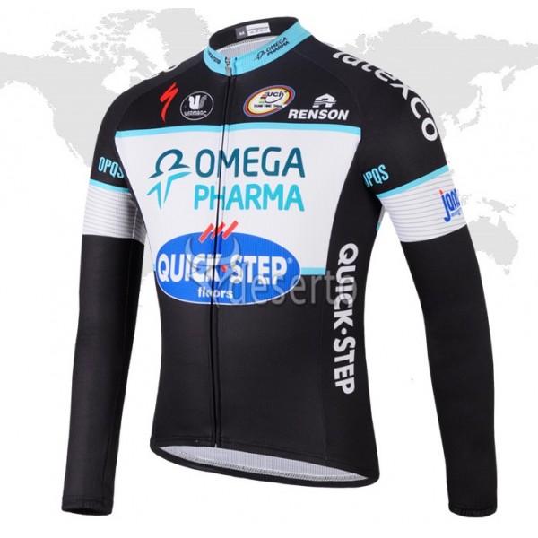 2014 Omega Pharma Quick Step Fahrradtrikot Langarm EDTO354 2014 Omega Pharma Quick Step Fahrradtrikot Langarm EDTO354