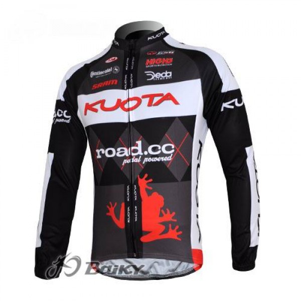 Kuota SRAM Road Pro Team Fahrradtrikot Langarm Schwarz Weiß TJEJ922 Kuota SRAM Road Pro Team Fahrradtrikot Langarm Schwarz Weiß TJEJ922