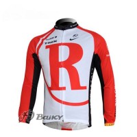 RadioShack Trek Fahrradtrikot Langarm Rot YTZD226
