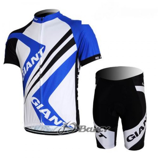 Giant Ride Life Radbekleidung Radtrikot Kurzarm und Fahrradhosen Kurz Weiß Blau UDSP347 Giant Ride Life Radbekleidung Radtrikot Kurzarm und Fahrradhosen Kurz Weiß Blau UDSP347