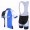 2013 Blanco Giant Fahrradbekleidung Satz Fahrradtrikot Kurzarm Trikot und Kurz Trägerhose Blau Weiß Schwarz JVXZ998