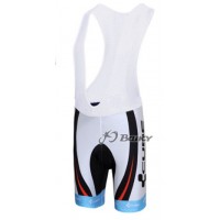 Cube Fintro Pro Team Kurz Trägerhose Weiß Rot KGNE894