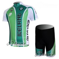 Irland Pro Team Radtrikot Kurzarm Kurz Radhose Kits Grün TNGZ469