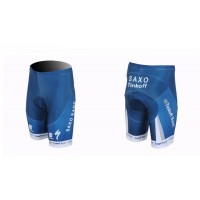 2013 Saxo Bank Tinkoff Pro Team Radtrikot Kurzarm und Kurz Radhose Kits Blau GLKA413