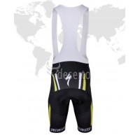 2013 Specialized Radtrikot Kurzarm und Kurz Radhose Kits Weiß Schwarz Gelb AASP657