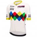 Bekleidung Herren Santini UCI Gravel Weltmeisterschaft trikot Flandern 2024-Weiss Bekleidung Herren Santini UCI Gravel Weltmeisterschaft trikot Flandern 2024-Weiss