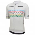 Bekleidung Herren Zurich 2024 Santini UCI Masters Weltmeister trikot-Grau Bekleidung Herren Zurich 2024 Santini UCI Masters Weltmeister trikot-Grau