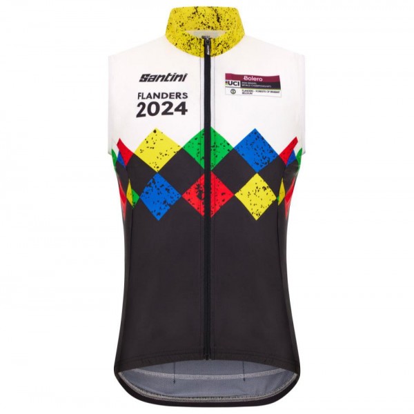 Bekleidung Herren Santini UCI Gravel-Weltmeisterschaft Flandern weste 2024 Bekleidung Herren Santini UCI Gravel-Weltmeisterschaft Flandern weste 2024