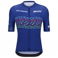 Bekleidung Herren Zurich 2024 Santini UCI Masters Weltmeister trikot-Blau