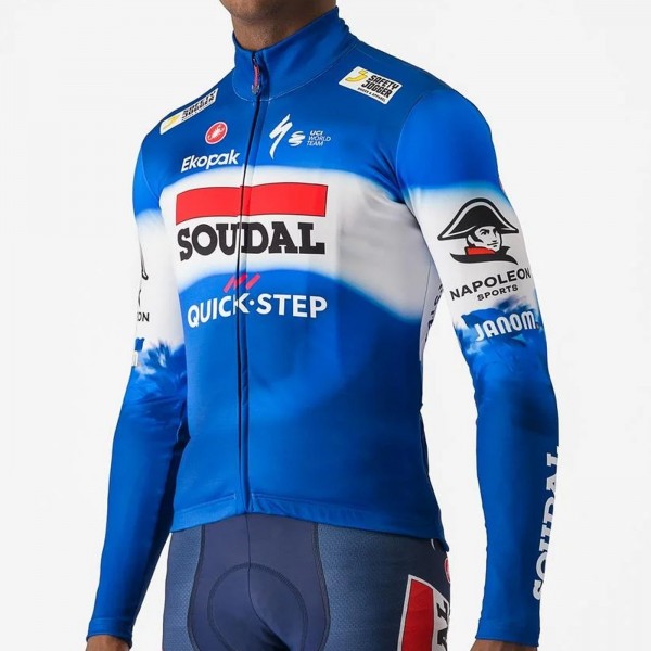Bekleidung Herren Castelli Soudal Quick-Step 2024 Thermal langarm trikot