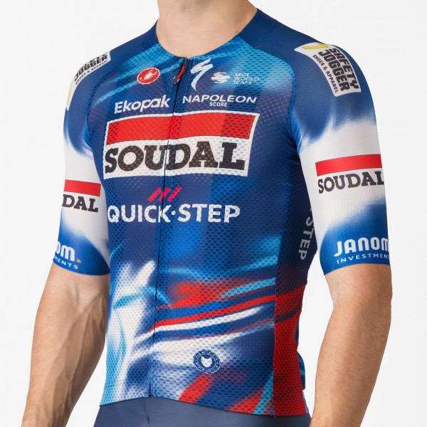 Bekleidung Herren Castelli Soudal Quick-Step 2025 Climber's A/C trikot Bekleidung Herren Castelli Soudal Quick-Step 2025 Climber's A/C trikot