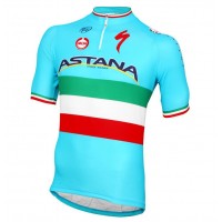 2016 ASTANA PRO TEAM Italian Champion Radtrikot Kurzarm ZZLF776