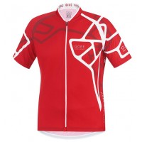 2016 GORE Element Adrenalin II rot Weiß Radtrikot Kurzarm GIEY131