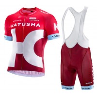 2016 Katusha Fahrradbekleidung Satz Fahrradtrikot Kurzarm Trikot und Kurz Trägerhose VACC934