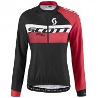 2016 Scott RC Schwarz-Rot Damen Radtrikot Langarm CIBR310