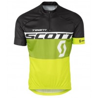 2016 Scott schwarz Grün gelb Radtrikot Kurzarm HKNJ226