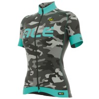 2017 Damen Ale Graphics PRR Camo Radtrikot Kurzarm Light Blau 964WFJK